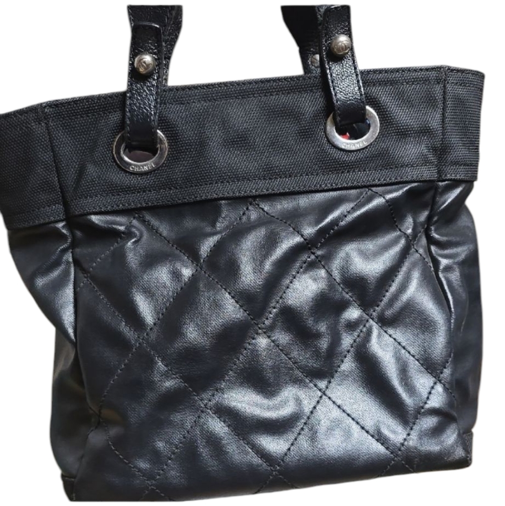 Chanel Black Quilted Tote Bag